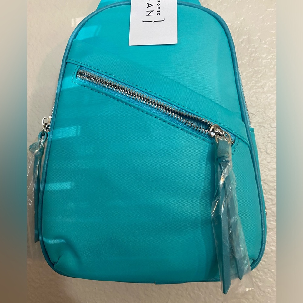 Calin Collection Crossbody Bag with guitar strap || NWT || Turquoise - Picture 3 of 14